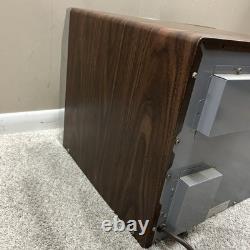 Vintage General Electric Microwave Woodgrain J ET106 0A2 1980s Tested Working