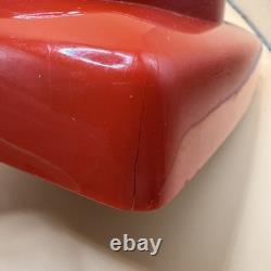 Vintage General Electric Mid Century Modern Cherry Red Wall Clock 2H20 Works