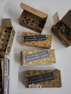 Vintage General Electric Miniature Radio Lamps Lot Mixed
