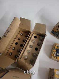 Vintage General Electric Miniature Radio Lamps Lot Mixed