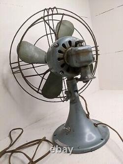 Vintage General Electric Oscillating Fan 2 Speed Working FM12S41 SEE VIDEO
