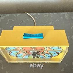 Vintage General Electric Peter Max Mod Butterfly Electric Working Alarm Clock