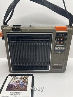 Vintage General Electric Portable 8-Track Tape Player 3-5505C