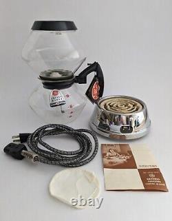 Vintage General Electric Pyrex Glassware Vacuum Coffee Maker Rod & Filter/Unused