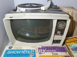 Vintage General Electric Radio Phono Viewer 34 Bible Records NOT WORKING