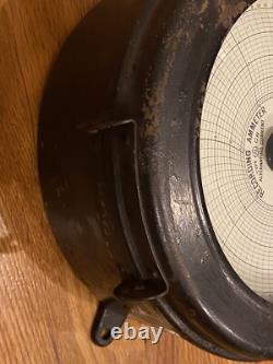 Vintage General Electric Recording Ammeter No. 298 Alternating Current Type Cr