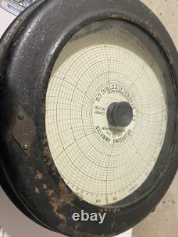 Vintage General Electric Recording Ammeter No. 298 Alternating Current Type Cr