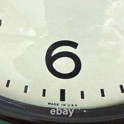 Vintage General Electric Red Dot Glass Working School Clock