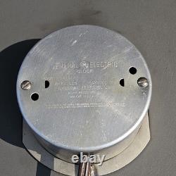 Vintage General Electric Red Eye School Wall Clock 14-1/2 #1HA1612 Rewired