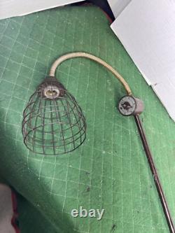 Vintage General Electric SUNLAMP original sun lamp With Clamp Industrial Under Bed
