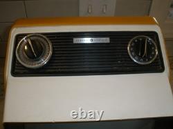 Vintage General Electric Sf1702yl Mustard Tv (parts Turns On Sound)