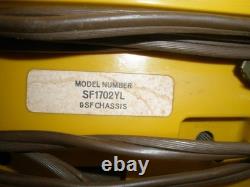 Vintage General Electric Sf1702yl Mustard Tv (parts Turns On Sound)