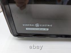 Vintage General Electric Spacemaker III Microwave Woodgrain With Top Hardware