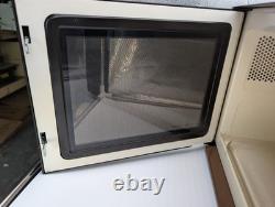 Vintage General Electric Spacemaker III Microwave Woodgrain With Top Hardware