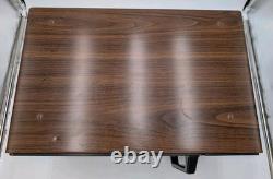 Vintage General Electric Spacemaker III Microwave Woodgrain With Top Hardware