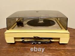 Vintage General Electric Stereo Record Player Model P-3&0A Banana Yellow