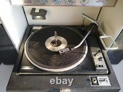 Vintage General Electric Stereo Trimline 500 Portable Record Vinyl Player Music