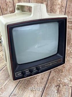 Vintage General Electric TR105TVY Black & White Portable TV