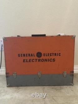 Vintage General Electric Tool Box Wood With Almost 200 Electron Tubes