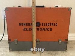 Vintage General Electric Tool Box Wood With Almost 200 Electron Tubes