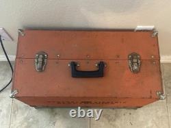Vintage General Electric Tool Box Wood With Almost 200 Electron Tubes