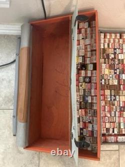 Vintage General Electric Tool Box Wood With Almost 200 Electron Tubes