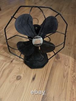 Vintage General Electric Trade Wind 8in Non-Oscillating Desktop Fan Black 49X718
