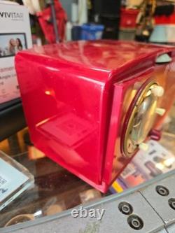 Vintage General Electric Transistor radio 517f Red GE 1950s, Works Well
