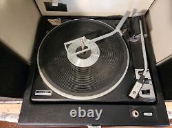 Vintage General Electric Trimline Stereo 500 Vinyl Record Player Tested