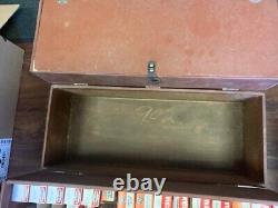 Vintage General Electric Tube Caddy Carrying Case Box With Tubes TV Radio Etc