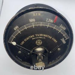 Vintage General Electric Type DR 8 R. P. M G. E 0-2000 Untested S1