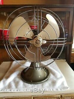 Vintage General Electric Vortalex 10 inch blade 1935 fan Restored