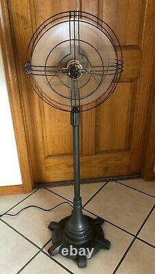 Vintage General Electric Vortalex Floor Pedestal Oscillating Fan FM12M11 RARE