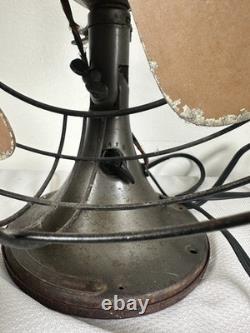 Vintage General Electric Vortalex Metal Desk Fan 3 Speed Oscilating WORKS USA