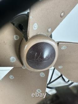 Vintage General Electric Vortalex Metal Desk Fan 3 Speed Oscilating WORKS USA