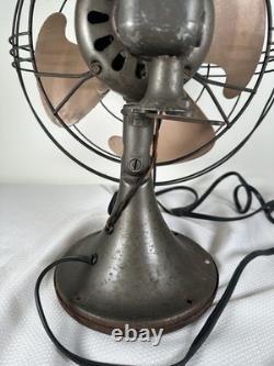 Vintage General Electric Vortalex Metal Desk Fan 3 Speed Oscilating WORKS USA