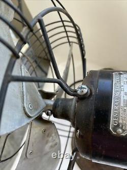Vintage General Electric Vortalex Oscillating 3 Speed Fan Parts or Restoration