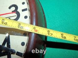 Vintage General Electric Wall Clock Buffalo Scale Brown Bakelite Industrial