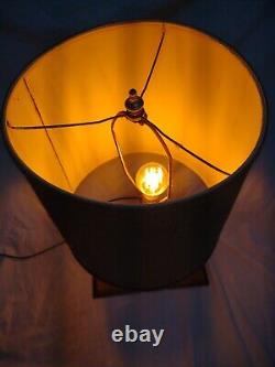 Vintage General Electric Watt Hour Meter Table Lamp Light READ