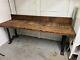 Vintage General Electric Workbench With Cast Iron Legs, Buyer To Arrange Shipping