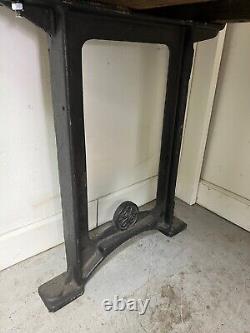 Vintage General Electric Workbench with Cast Iron Legs, Buyer to arrange shipping