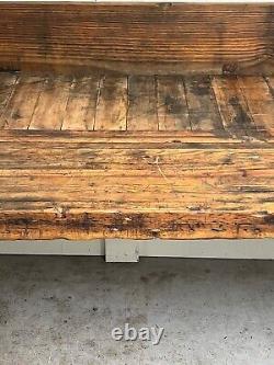 Vintage General Electric Workbench with Cast Iron Legs, Buyer to arrange shipping