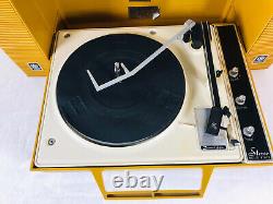 Vintage General Electric Yellow GE WILDCAT tested and working record player