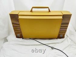 Vintage General Electric Yellow Wildcat record player