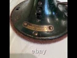 Vintage General Electric fan original dark green base fan works