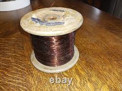 Vintage General Electric formex Magnet Wire 32 AWG Gauge Enameled 4.10 lb Spool