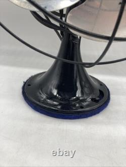 Vintage General Electric oscillating Pre war Desk fan model 49x491 12 inch 3 spd