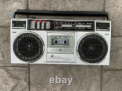 Vintage General Electric stereo Radio Cassette Recorder 3 Band 3-5455B BoomBox