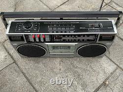 Vintage General Electric stereo Radio Cassette Recorder 3 Band 3-5455B BoomBox