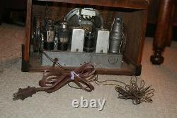 Vintage General Electric tube radio, restored, model GD 63, 1938
